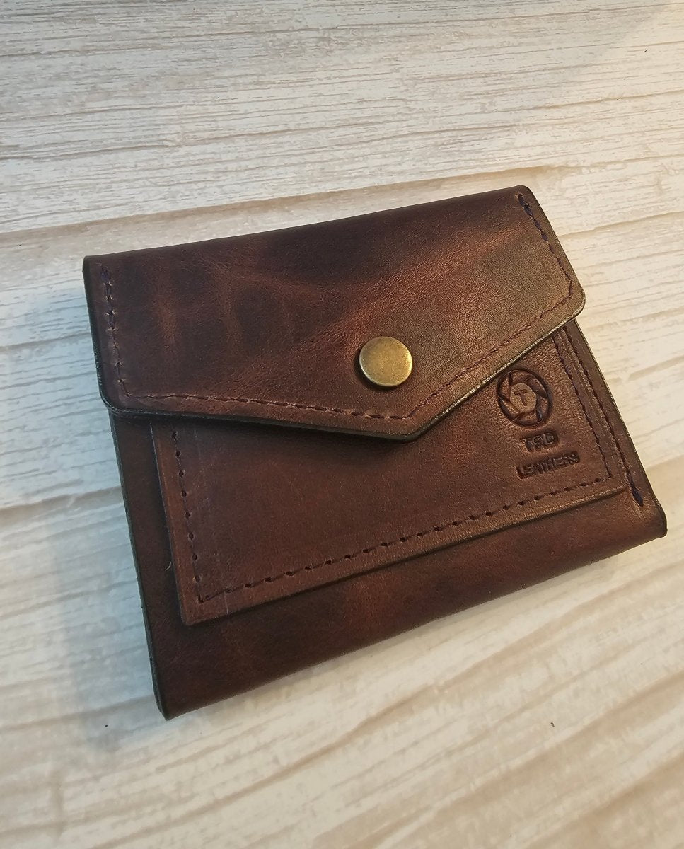 Snap Wallet - Volcano Brown - Tad Leathers