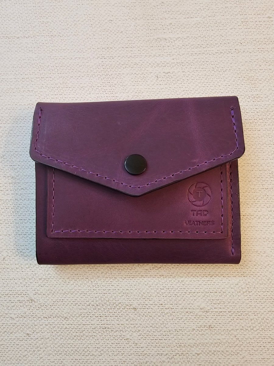 Snap Wallet(Imperial Purple) - Tad Leathers
