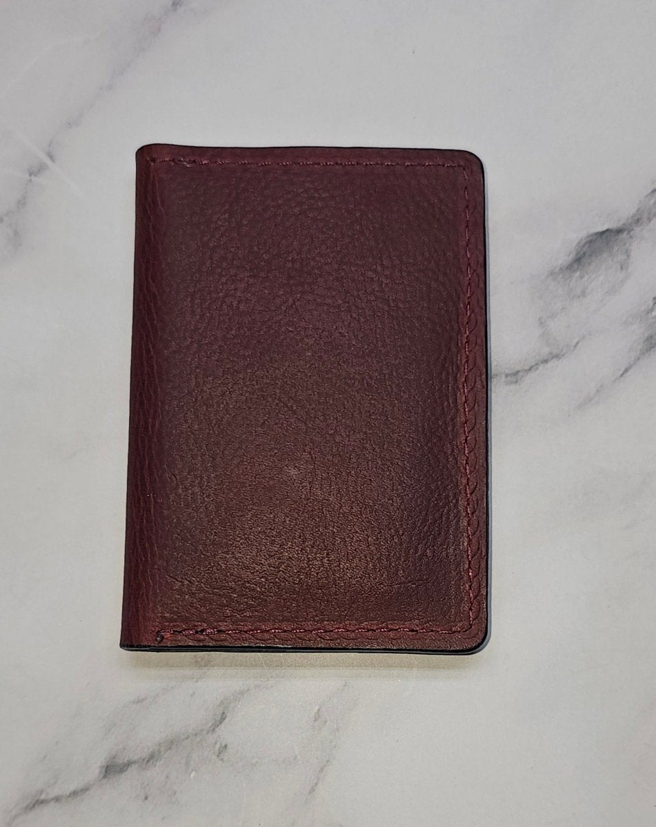 Burgundy Minimalist Wallet: Sleek & Stylish - Tad LeathersBest leather walletTad Leathers