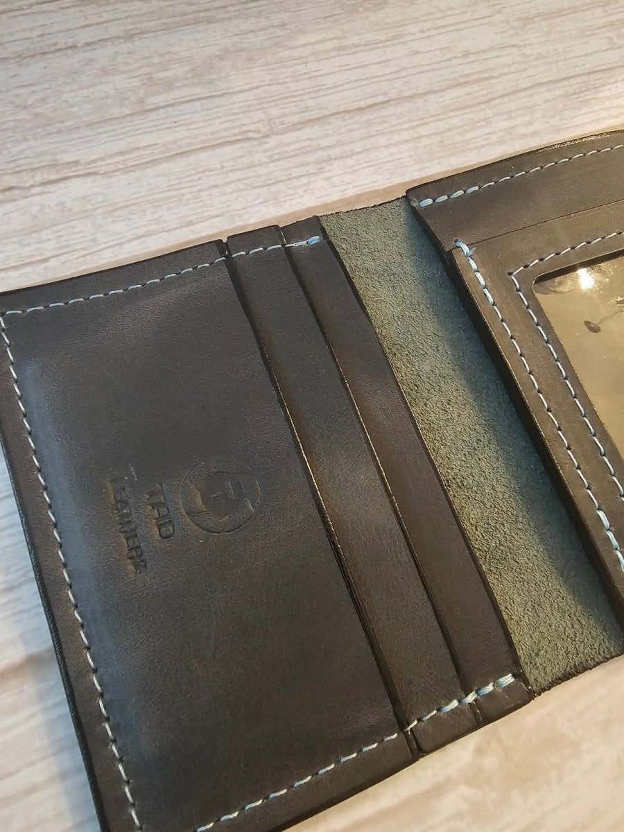 ID Wallet - Green Charcoal - Tad Leathers