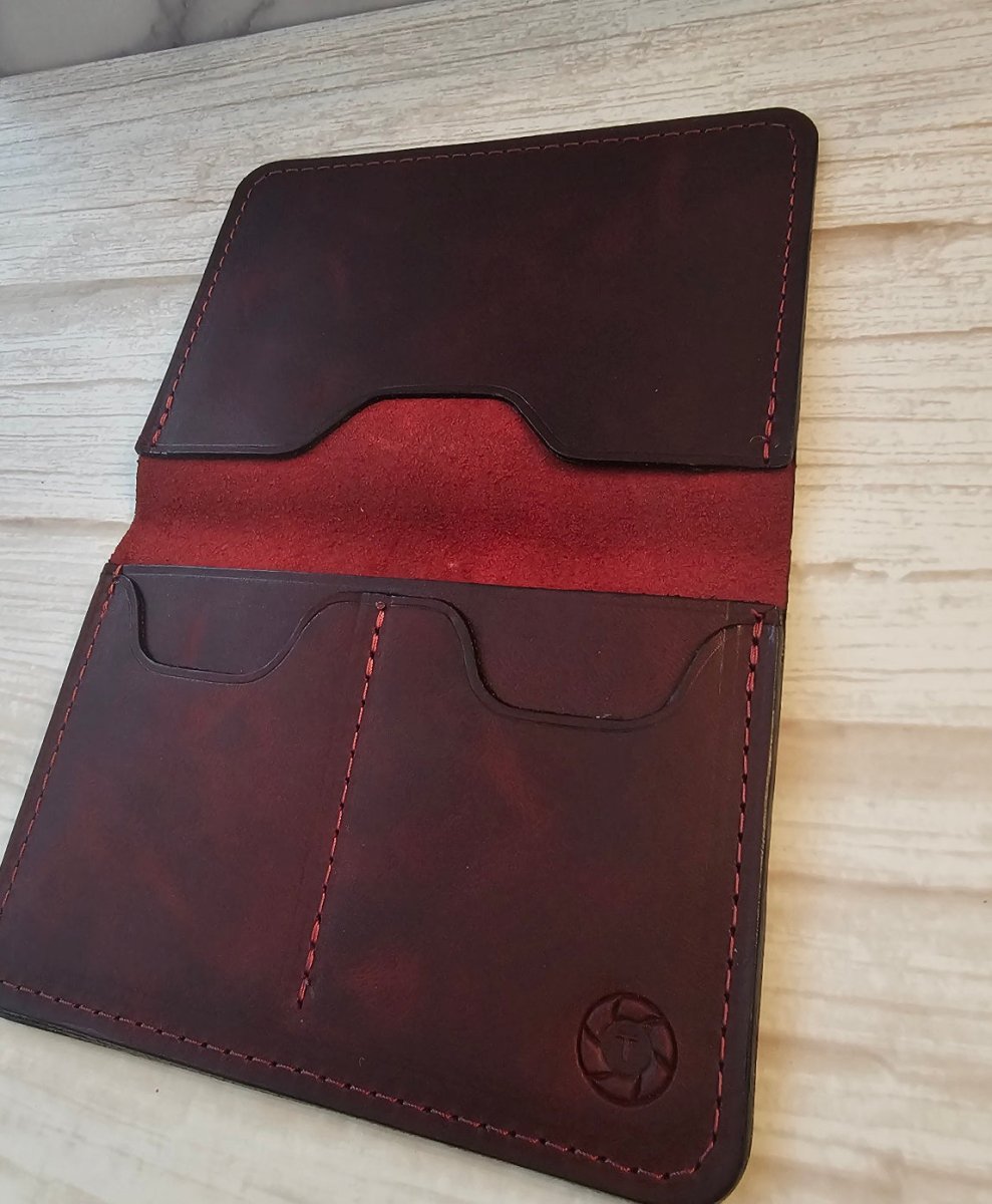 Passport Holders - Volcano Burgundy - Tad Leathers