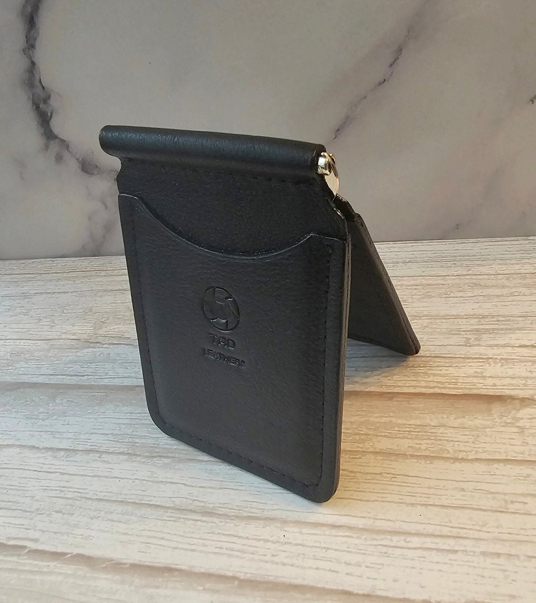 Money Clip - Black - Tad Leathers
