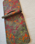 Handcrafted Leather Money Clip - [ Python Green] | Premium Full-Grain Leather | Tad Leathers" - Tad Leathers